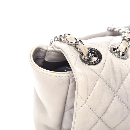Chanel Lambskin Quilted Jumbo Coco Rain Flap Grey 12 of 12