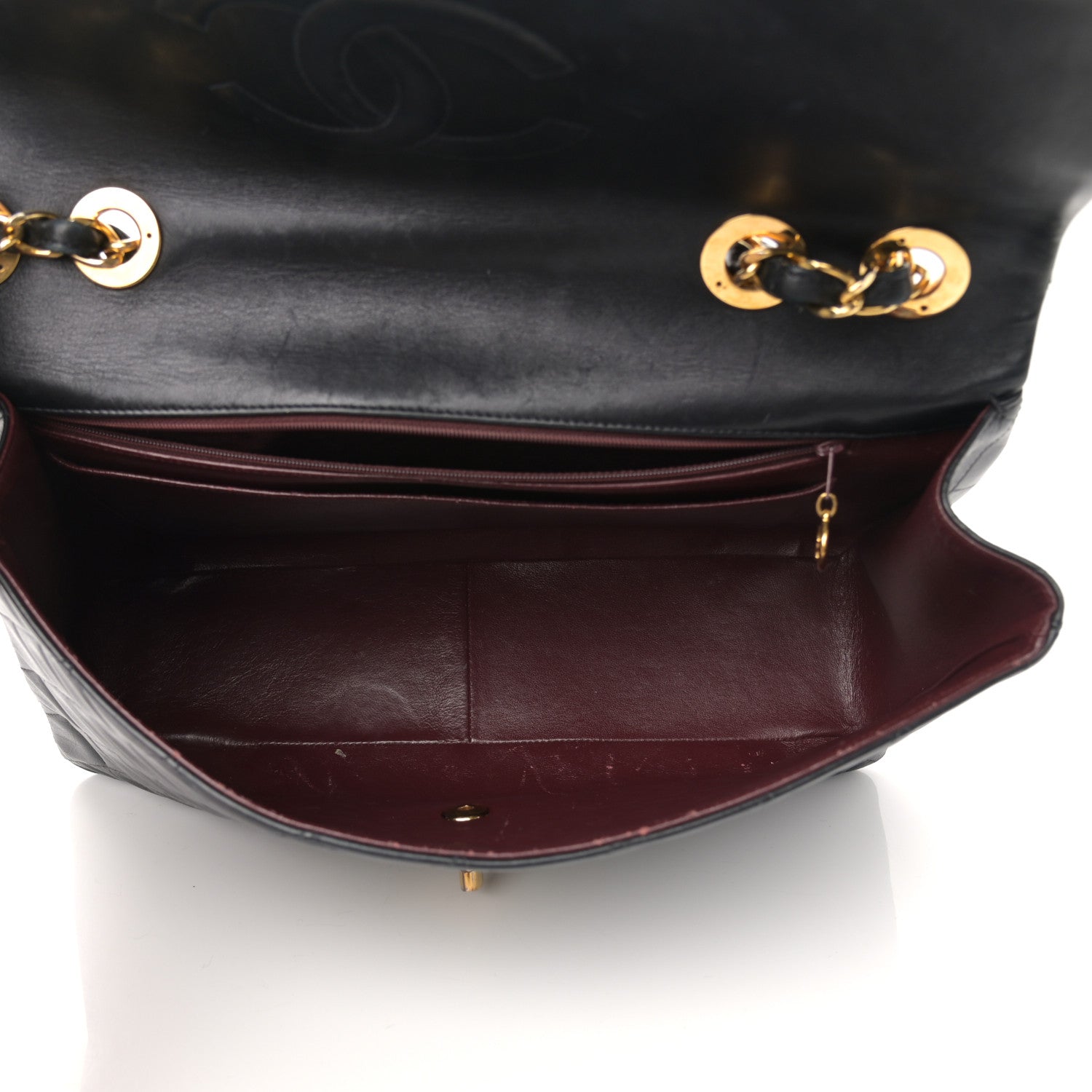 Chanel Lambskin Quilted XL Jumbo Single Flap Black 5 of 23