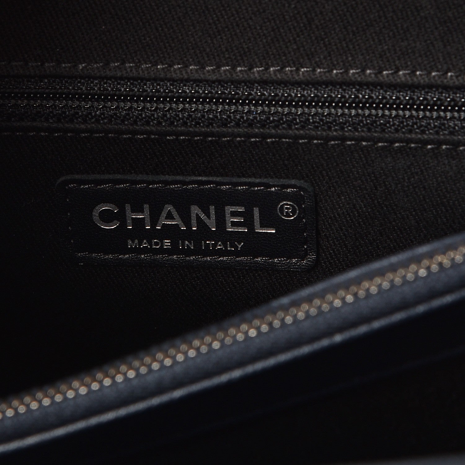 Chanel Goatskin Quilted Large City Rock Shopping Bag Navy 6 of 7