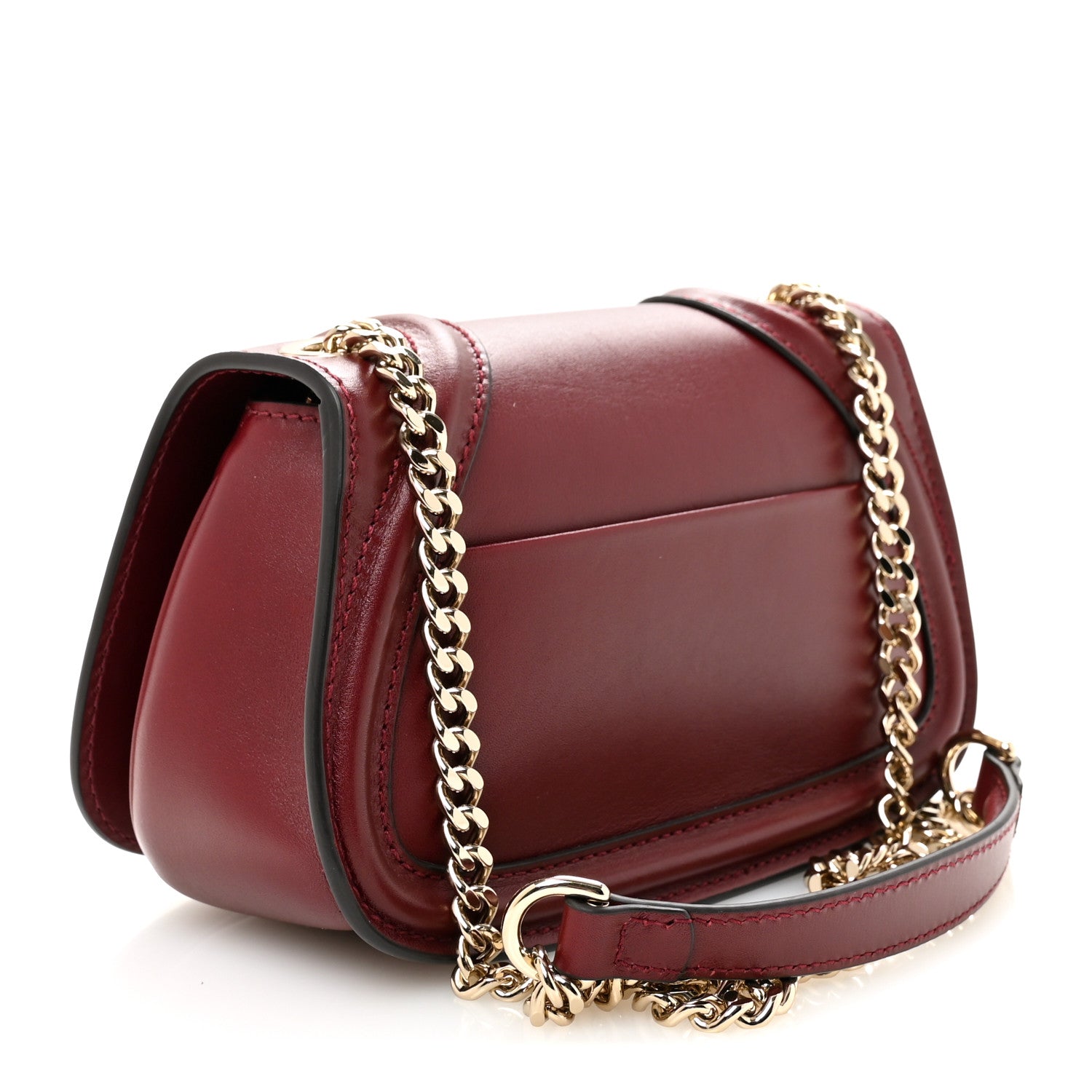 Gucci Calfskin Blondie Small Shoulder Bag Dark Red 3 of 10