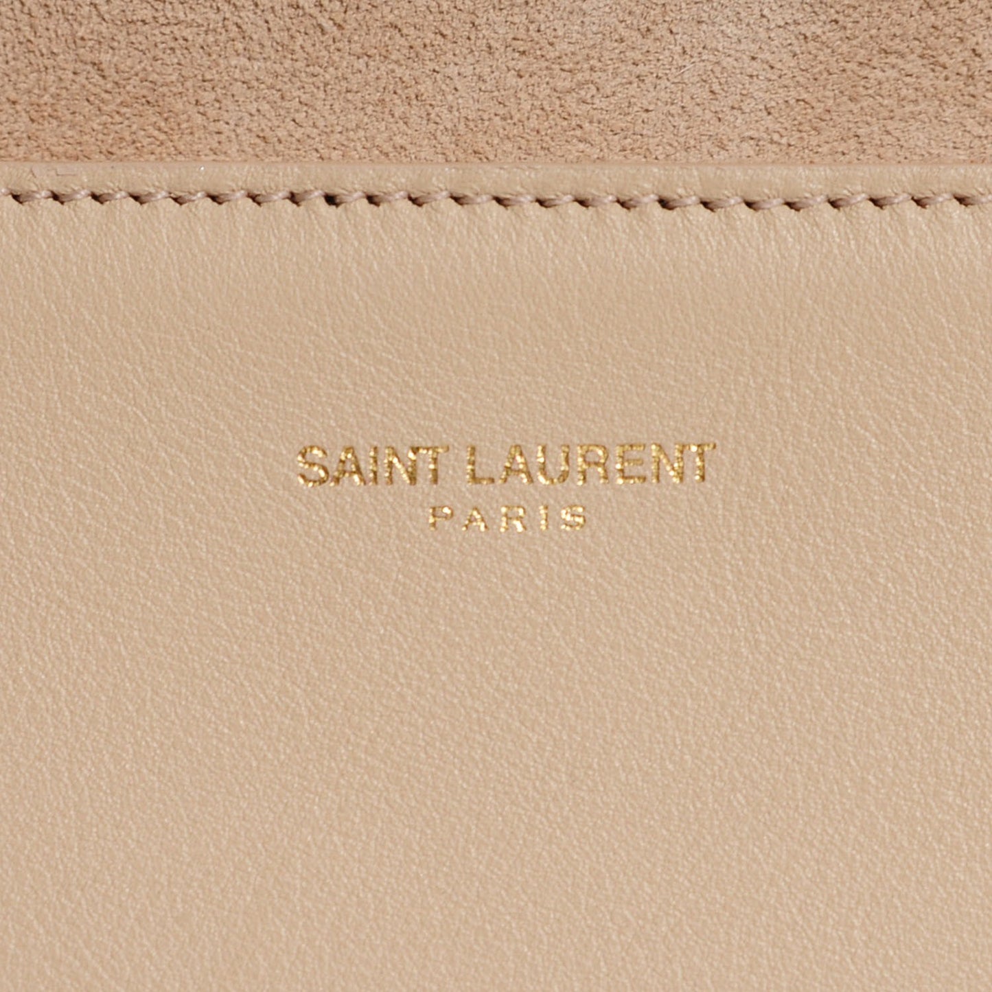 Calfskin Classic Y Clutch Light Beige
