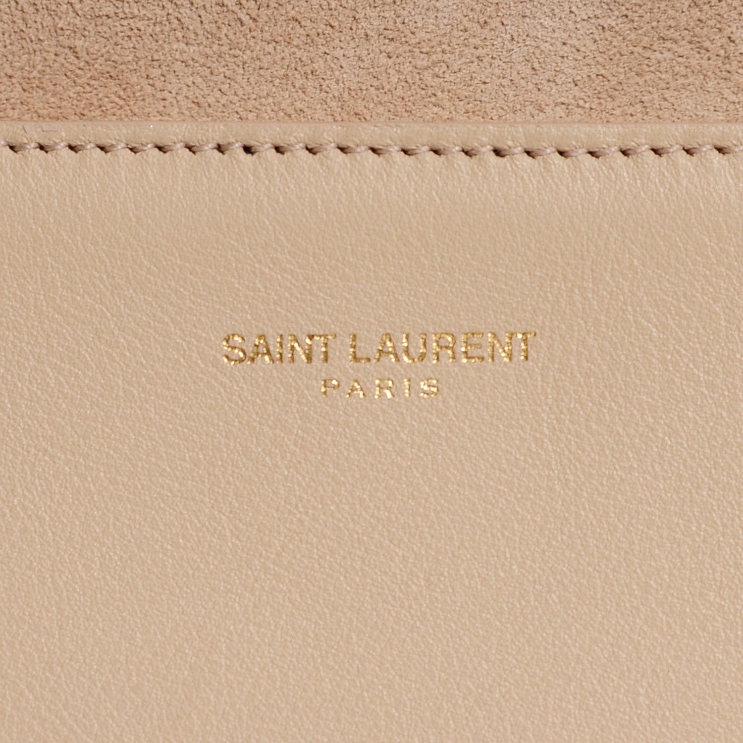 Saint Laurent Calfskin Classic Y Clutch Light Beige 5 of 8