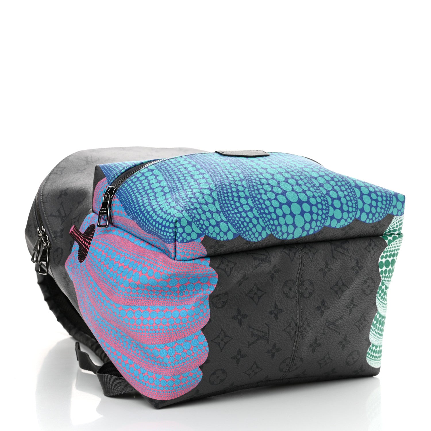 Louis Vuitton LV X YK Monogram Eclipse Reverse Kusama Pumpkin Discovery Backpack 4 of 9