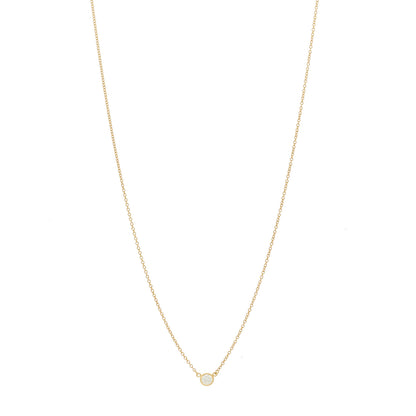 Tiffany 18K Yellow Gold Diamond .14ct Elsa Peretti Diamonds by the Yard Pendant Necklace 1 of 5