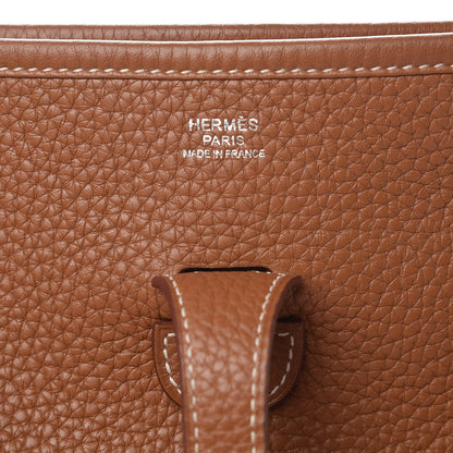 Hermes Taurillon Clemence Evelyne III PM Gold 6 of 11