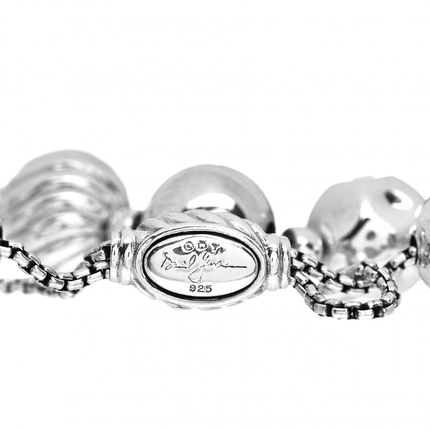 Sterling Silver 14mm Elements Bead Bracelet