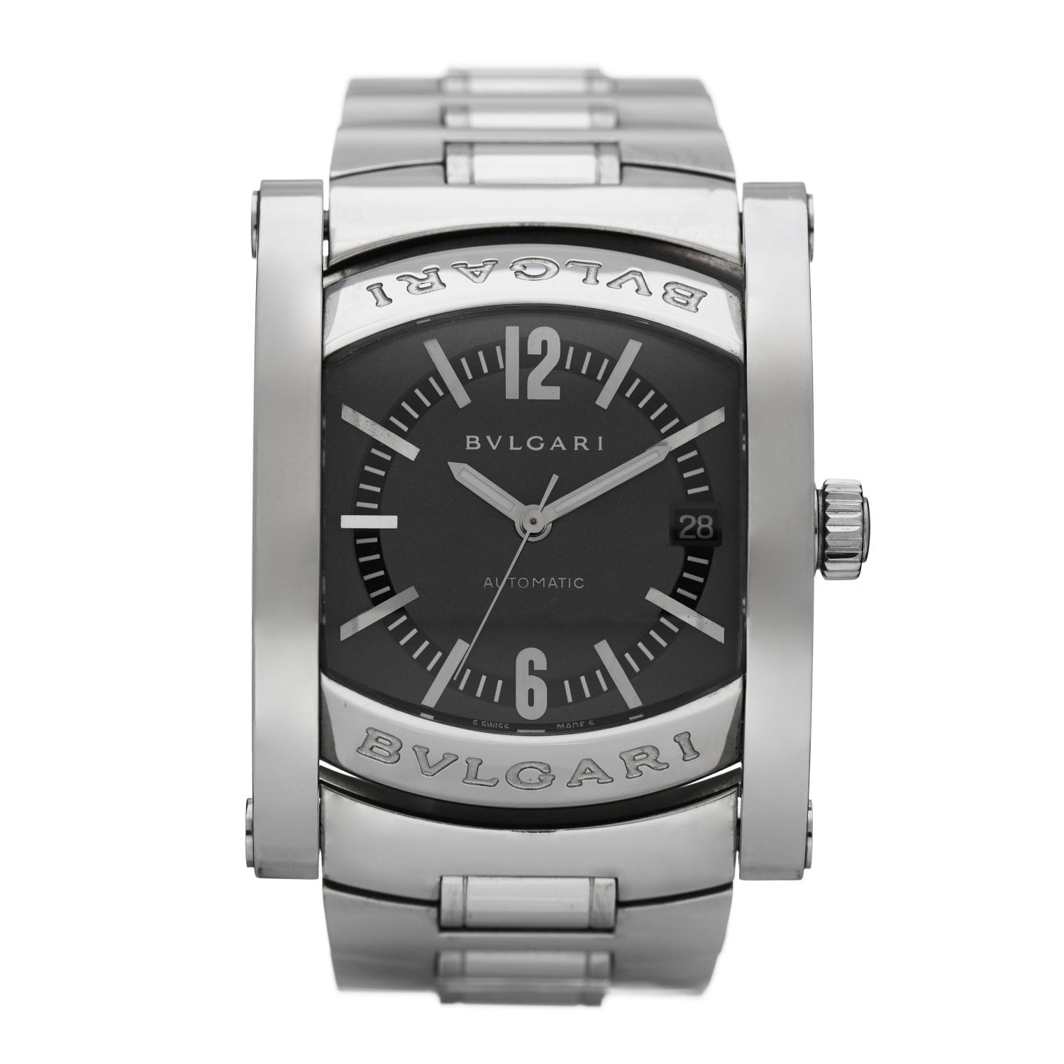 Bulgari Stainless Steel 35mm Assioma Automatic Watch Black 1 of 4
