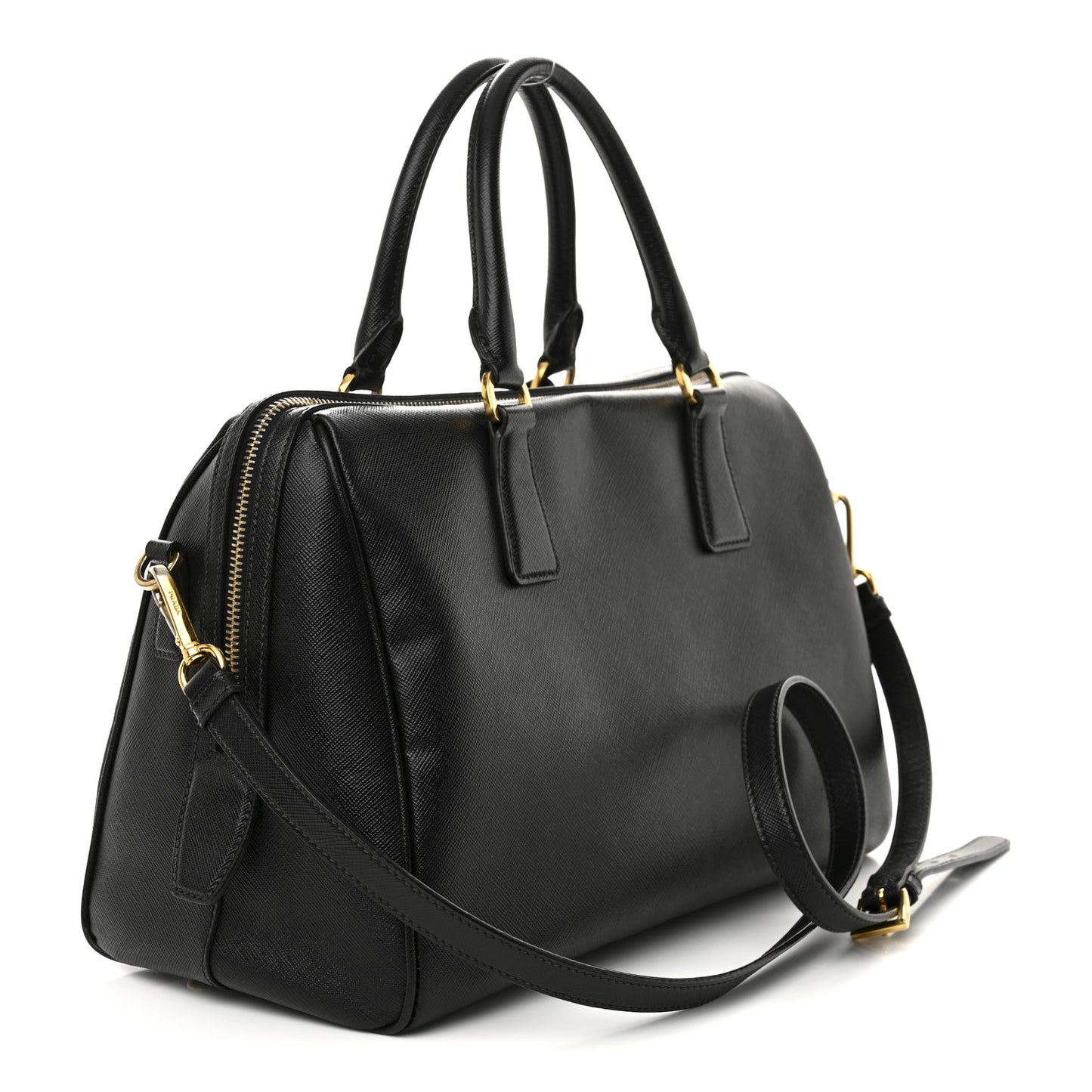Saffiano Lux Bowler Black