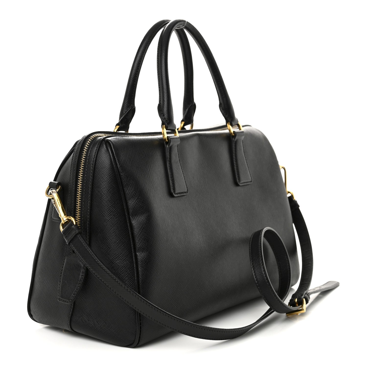Prada Saffiano Lux Bowler Black 3 of 11