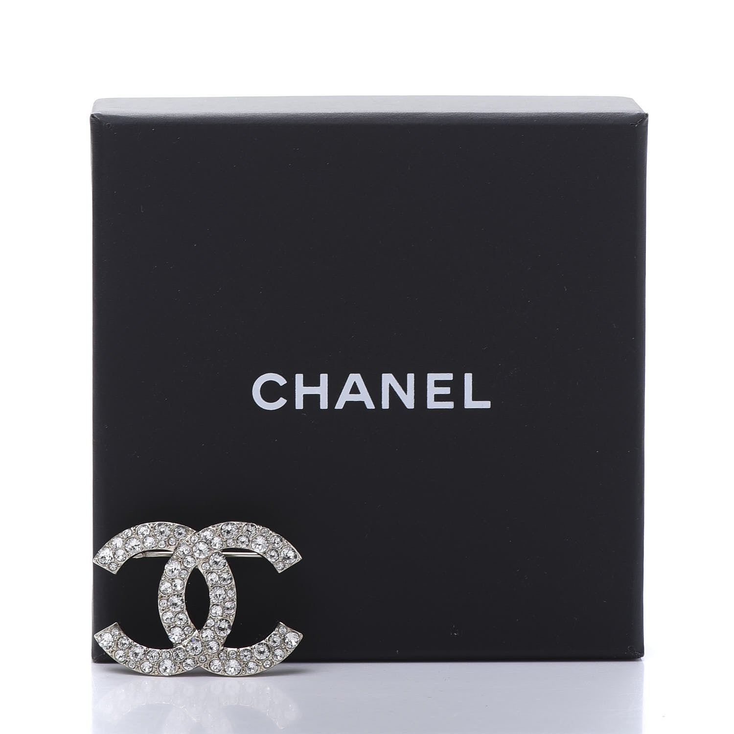 Chanel Crystal Palais Garnier CC Brooch Gold 5 of 5