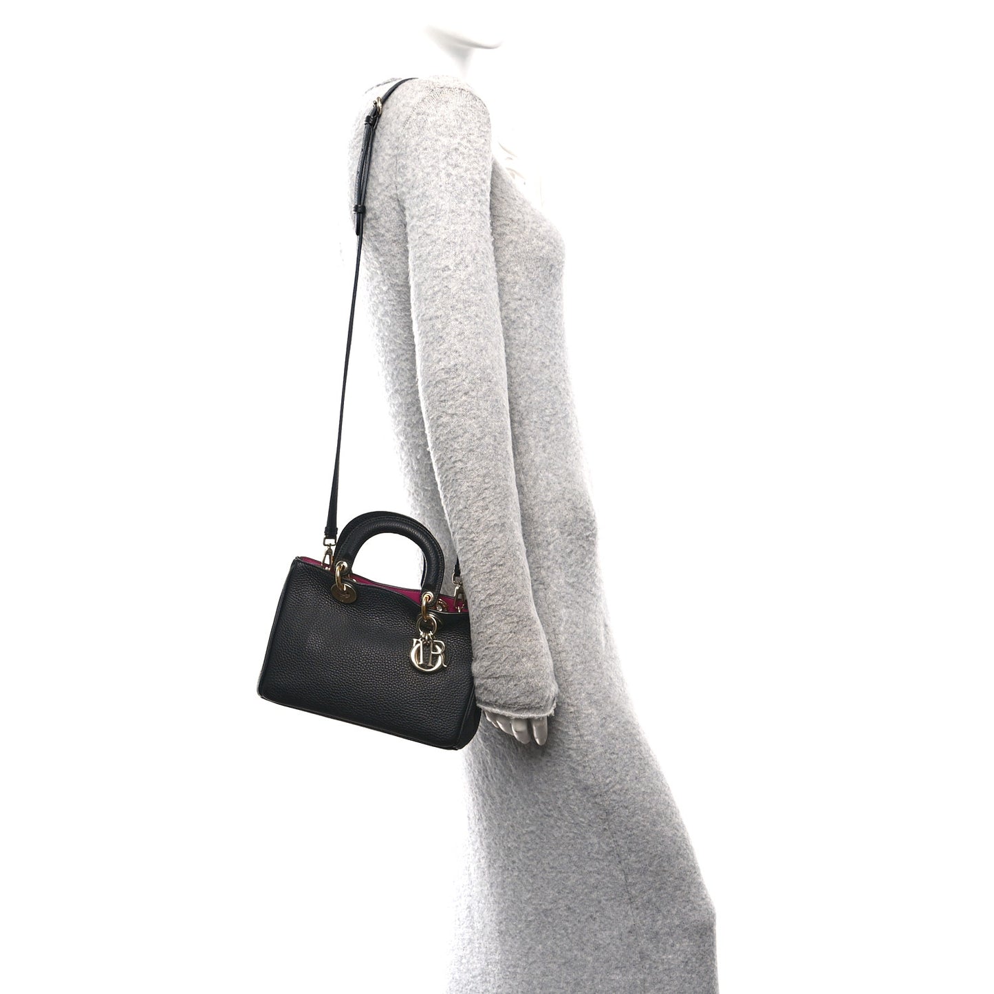 Bullcalf Small Diorissimo Tote Black Rose Indien