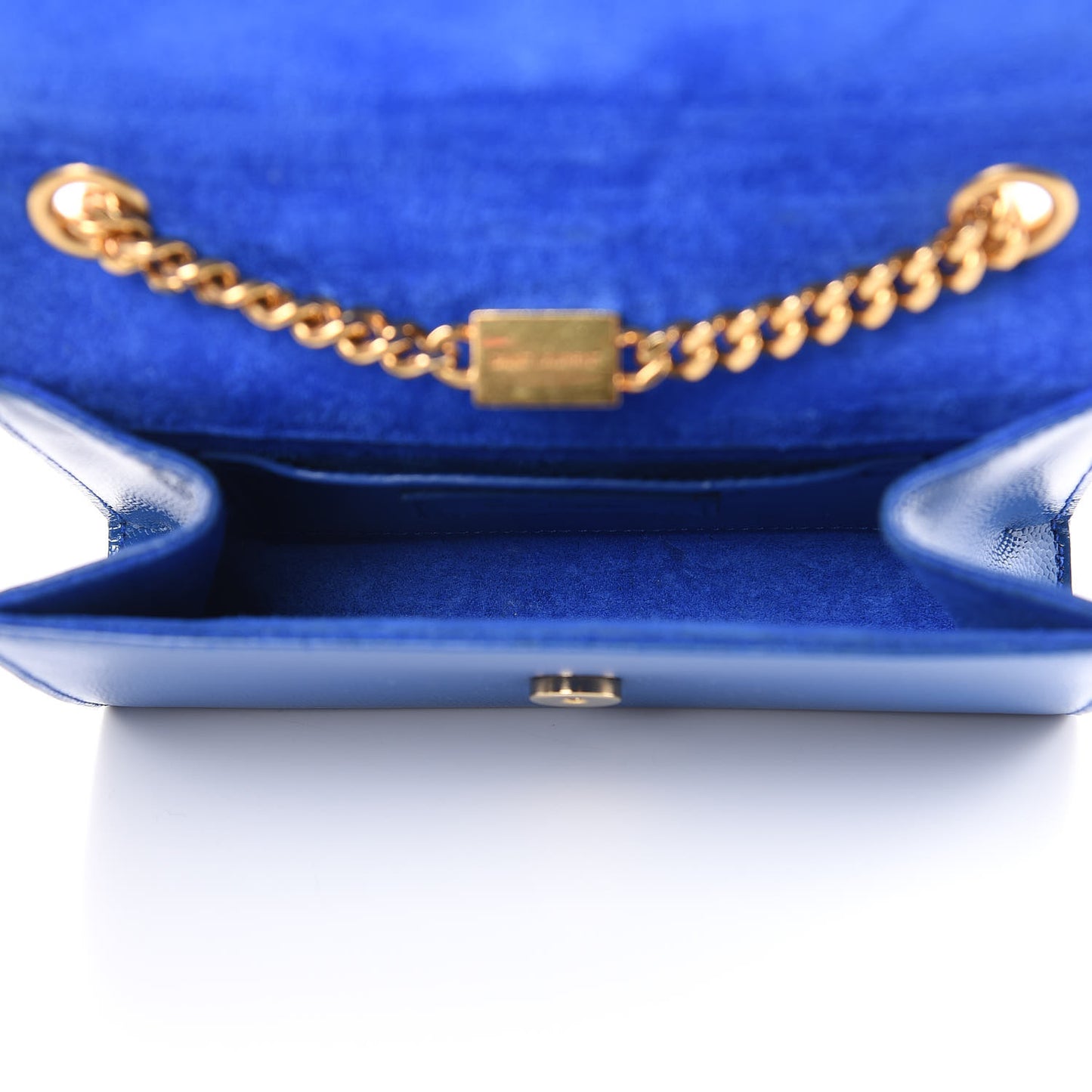 Grain De Poudre Small Classic Monogram Kate Satchel Royal Blue