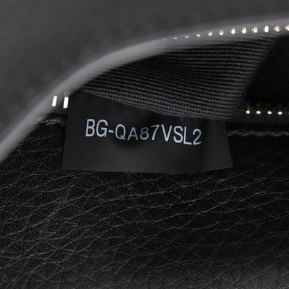 Valentino Garavani Grained Calfskin Rockstud Saddle Bag Black 7 of 11