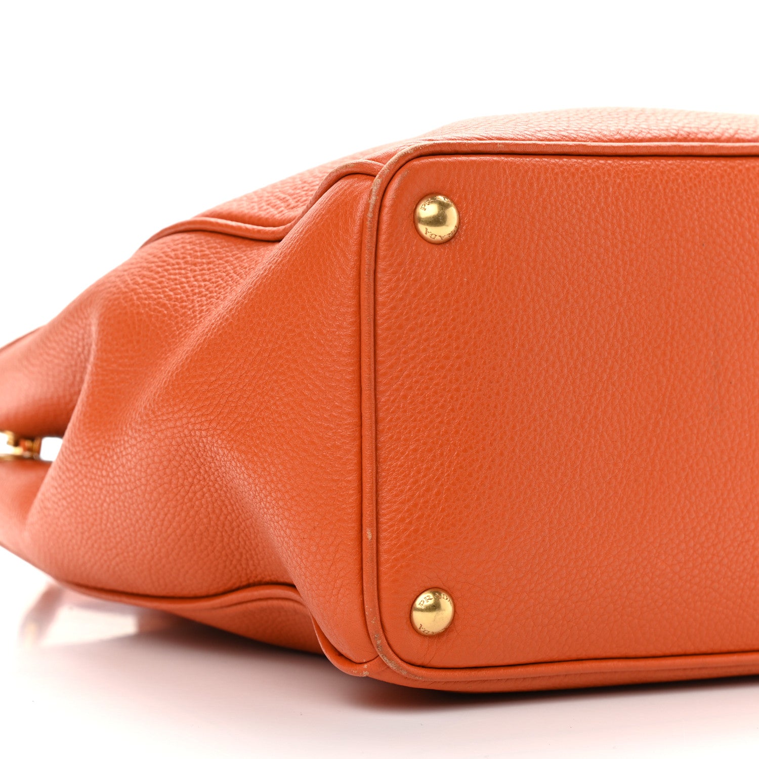 Prada Vitello Daino Tote Papaya 8 of 16