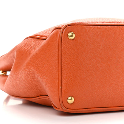 Prada Vitello Daino Tote Papaya 8 of 16