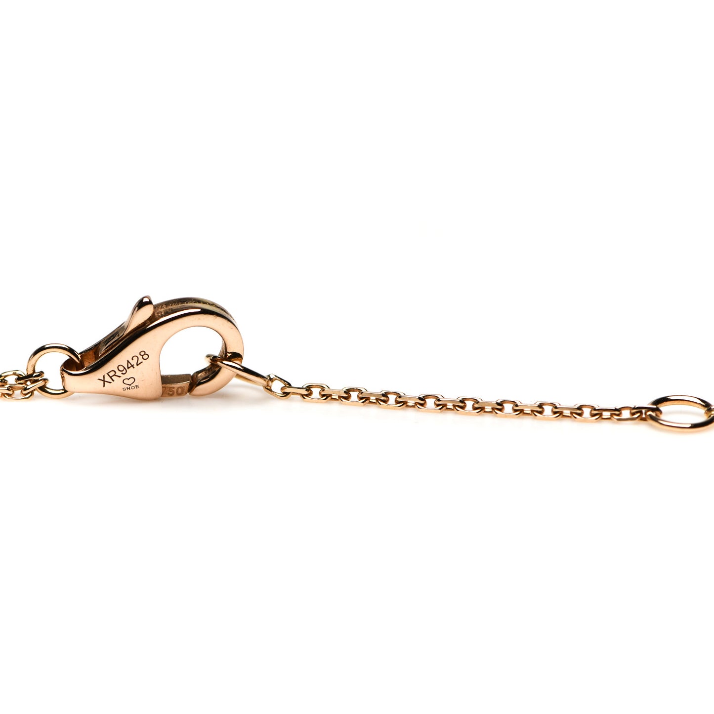 18K Pink Yellow White Gold Trinity Double Chain Pendant Necklace
