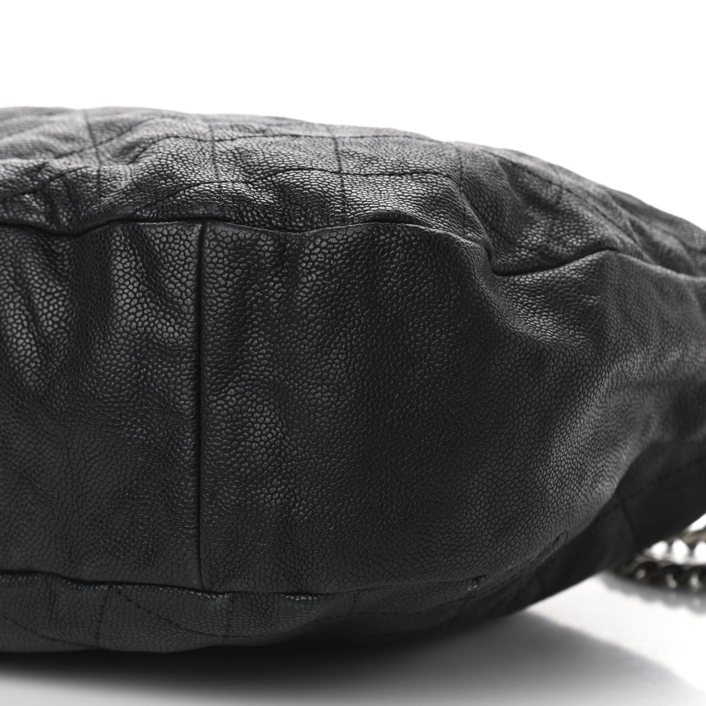 Caviar Quilted Simply CC Hobo Black