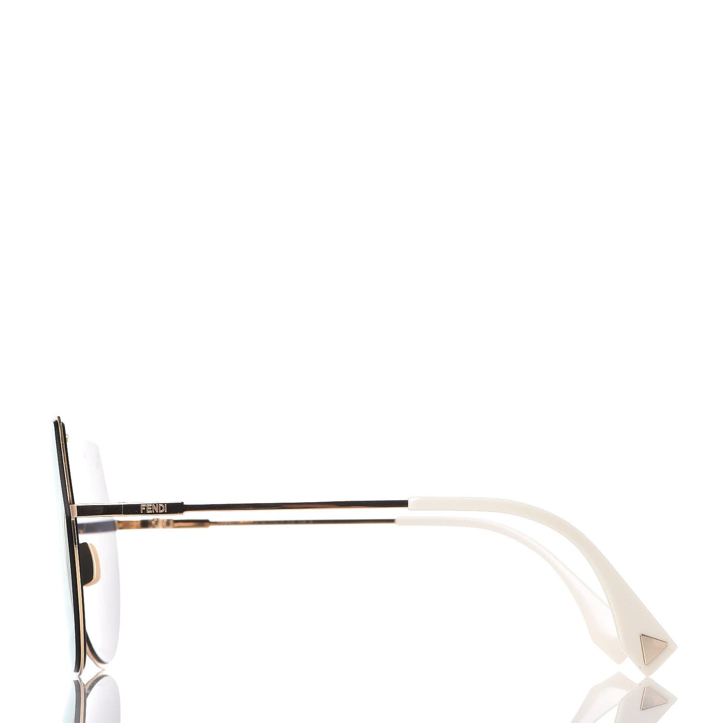 Metal Mirrored Eyeline Sunglasses FF 0193/S Matte Gold