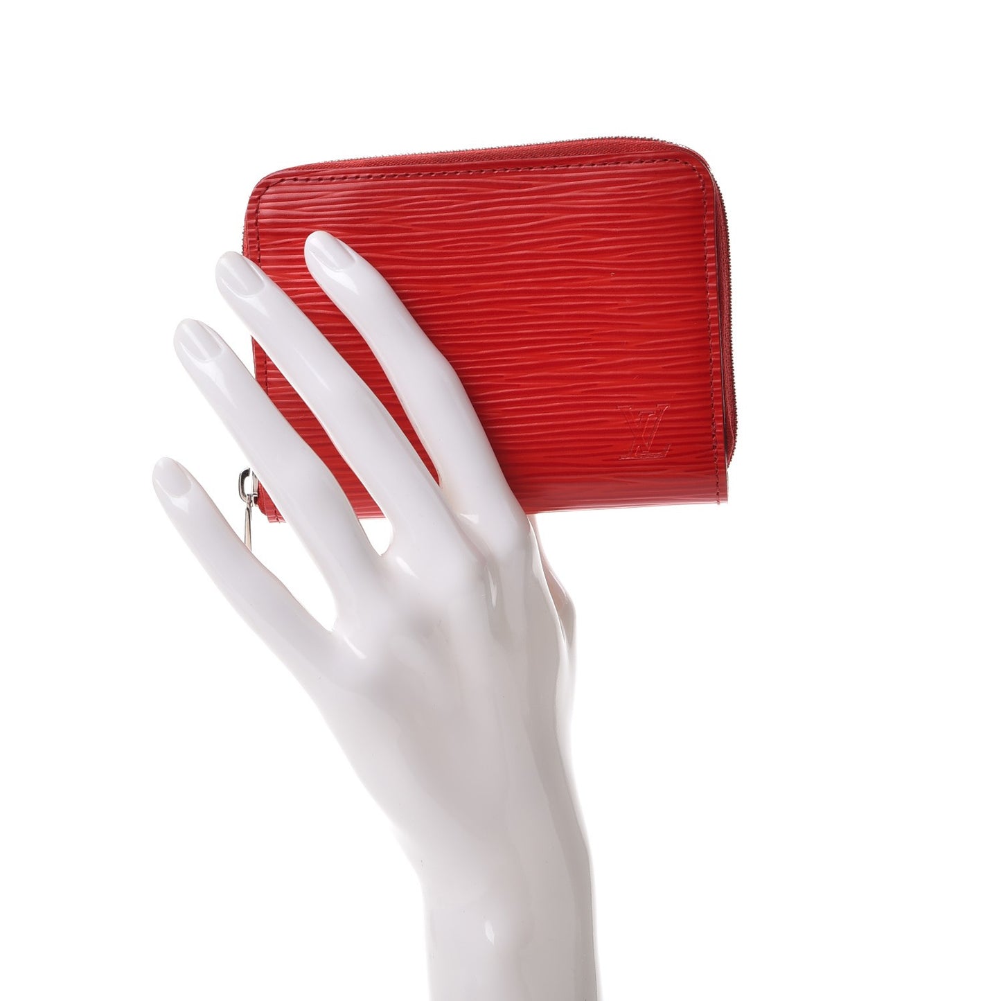 Epi Zippy Coin Purse Coquelicot