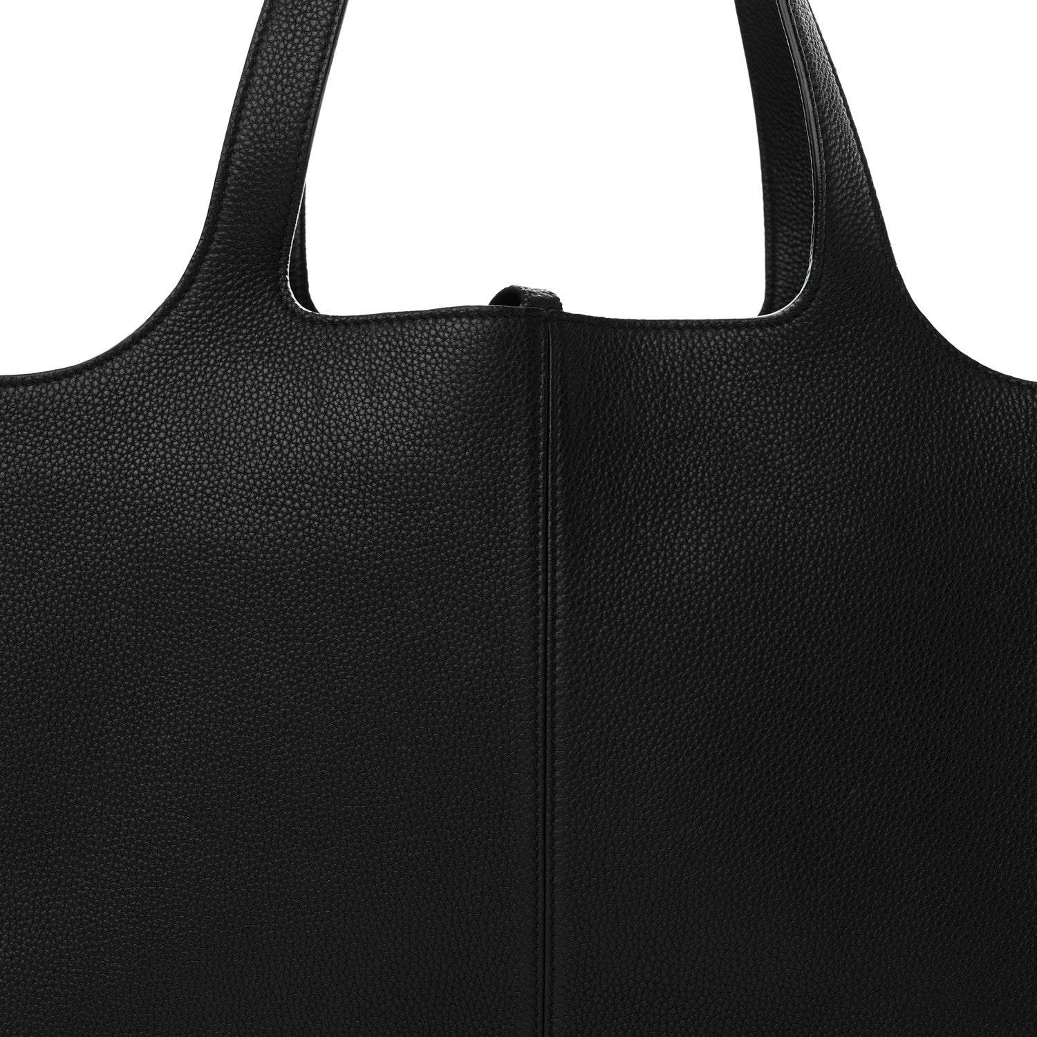 Celine Baby Grained Calfskin Medium Tri-Fold Bag Black 3 of 12