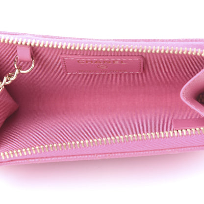 Chanel Caviar Quilted Key Holder Case Pink 5 of 11