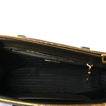 Prada Saffiano Small Galleria Double Zip Tote Militare 5 of 11