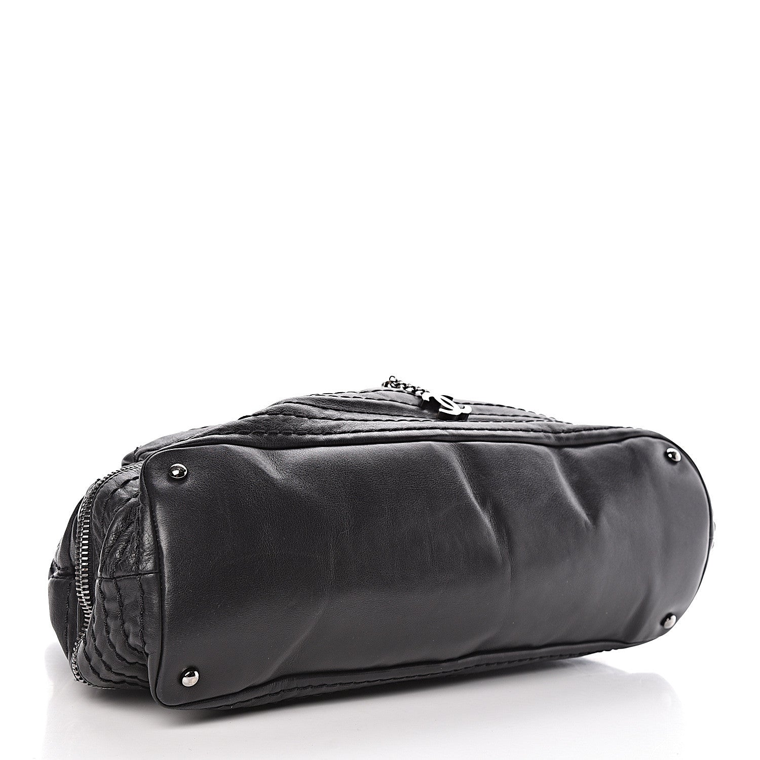 Chanel Lambskin Expandable Tote Black 4 of 10