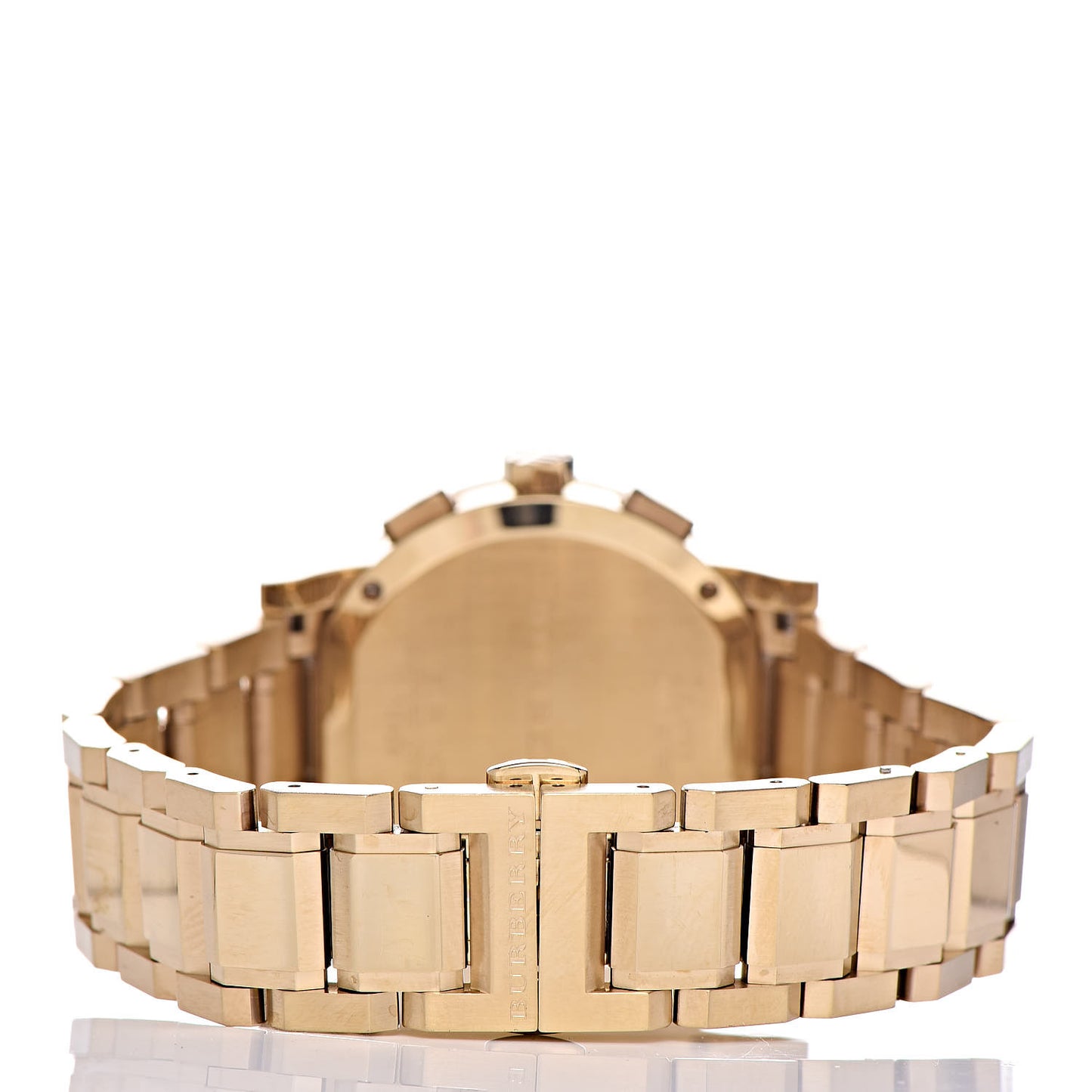 Stainless Steel 38mm The City Chronograph Quartz Watch Gold BU9753