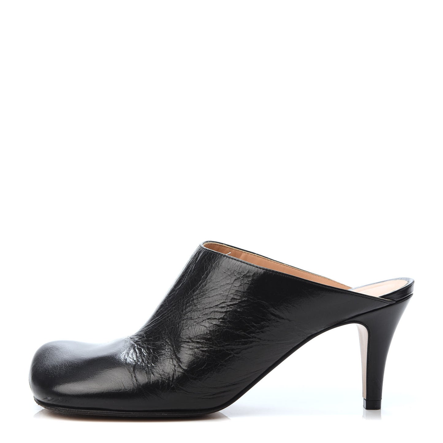 Laville Calfskin Bloc Mules 38 Black