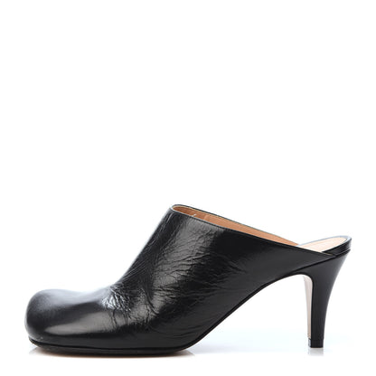 Bottega Veneta Laville Calfskin Bloc Mules 38 Black 1 of 7