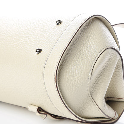 Gucci Calfskin Bamboo Bullet Satchel Ivory 9 of 9