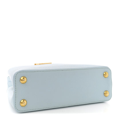 Louis Vuitton Taurillon Snakeskin Capucines BB Olympe Blue 4 of 10