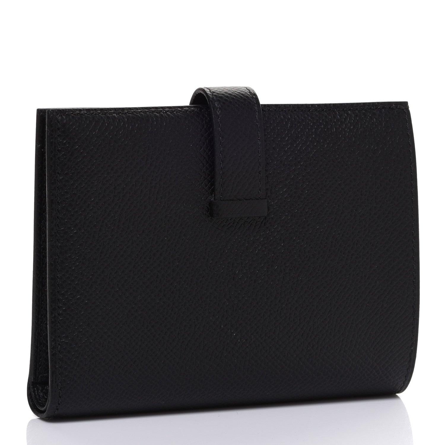 Hermes Epsom Monochrome Bearn Compact Wallet Black 3 of 8