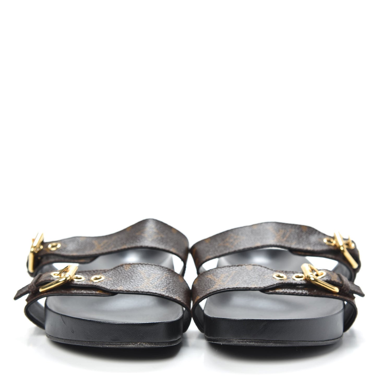 Monogram Bom Dia Mule Sandals 39 Black
