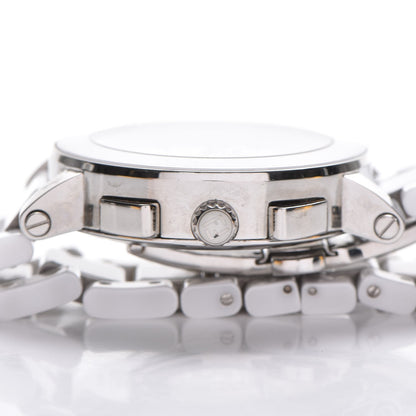 Fendi Stainless Steel Ceramic 38mm Chronograph Quartz Watch White 7 of 10