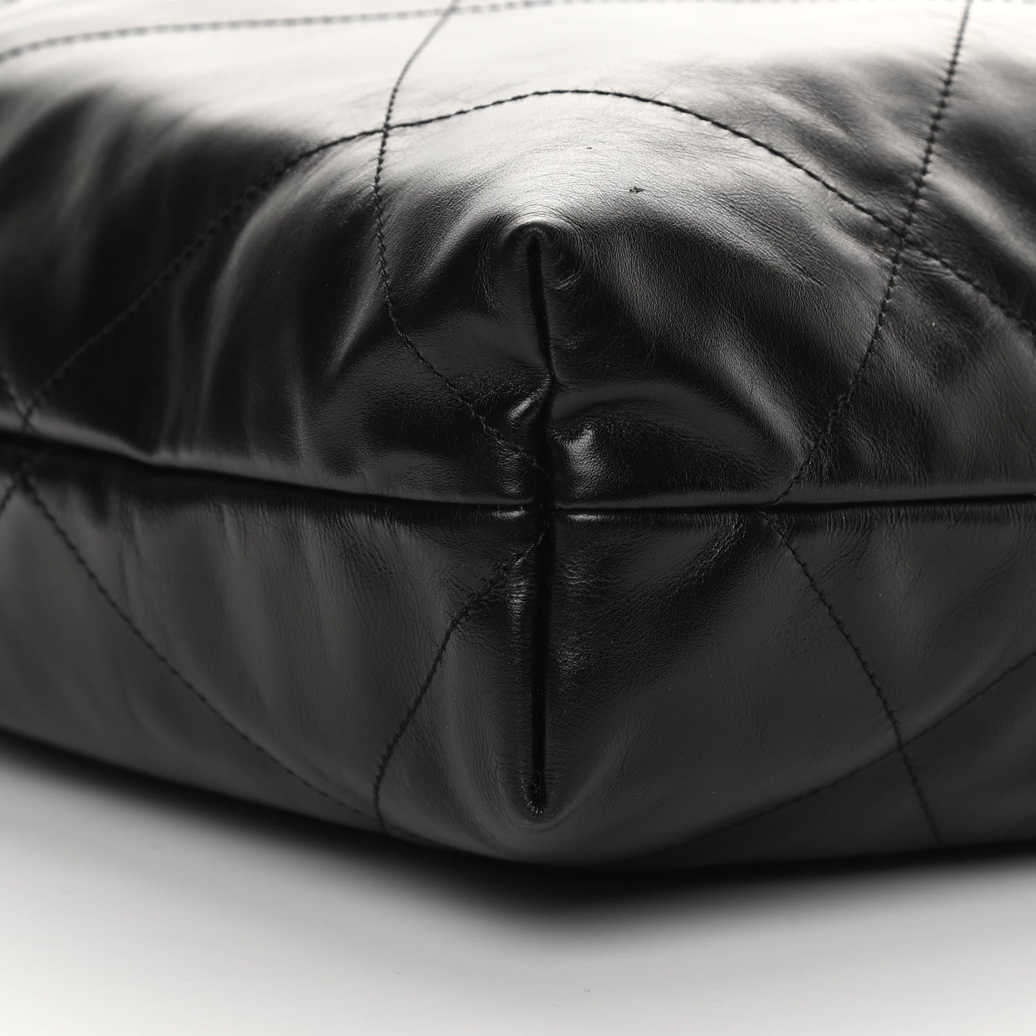 Chanel Shiny Calfskin Quilted Chanel 22 So Black 10 of 12