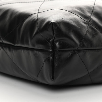 Chanel Shiny Calfskin Quilted Chanel 22 So Black 10 of 12