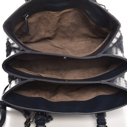 Bottega Veneta Light Calf Intrecciato Small Roma Dark Blue 5 of 9