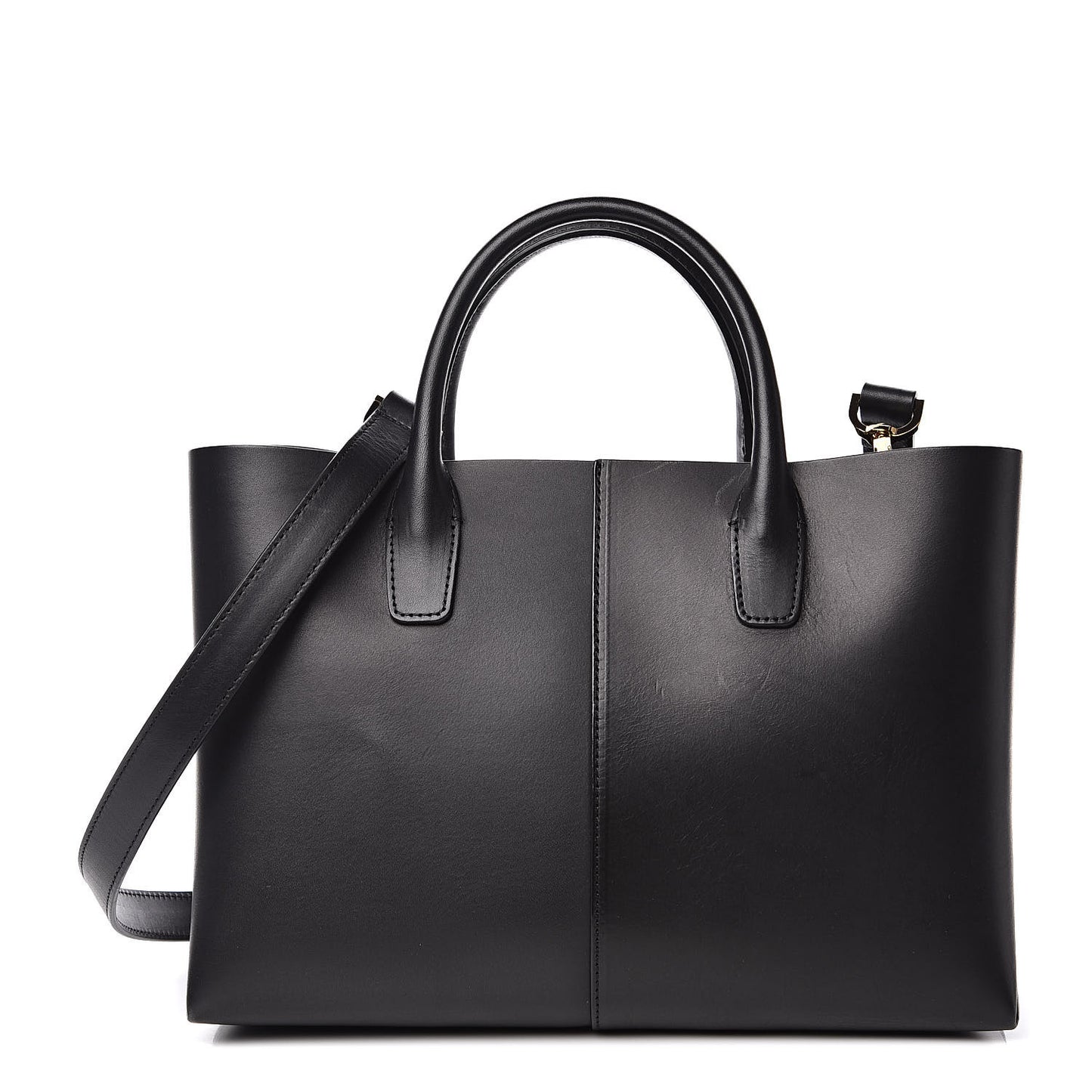 Calfskin Mini Folded Bag Black