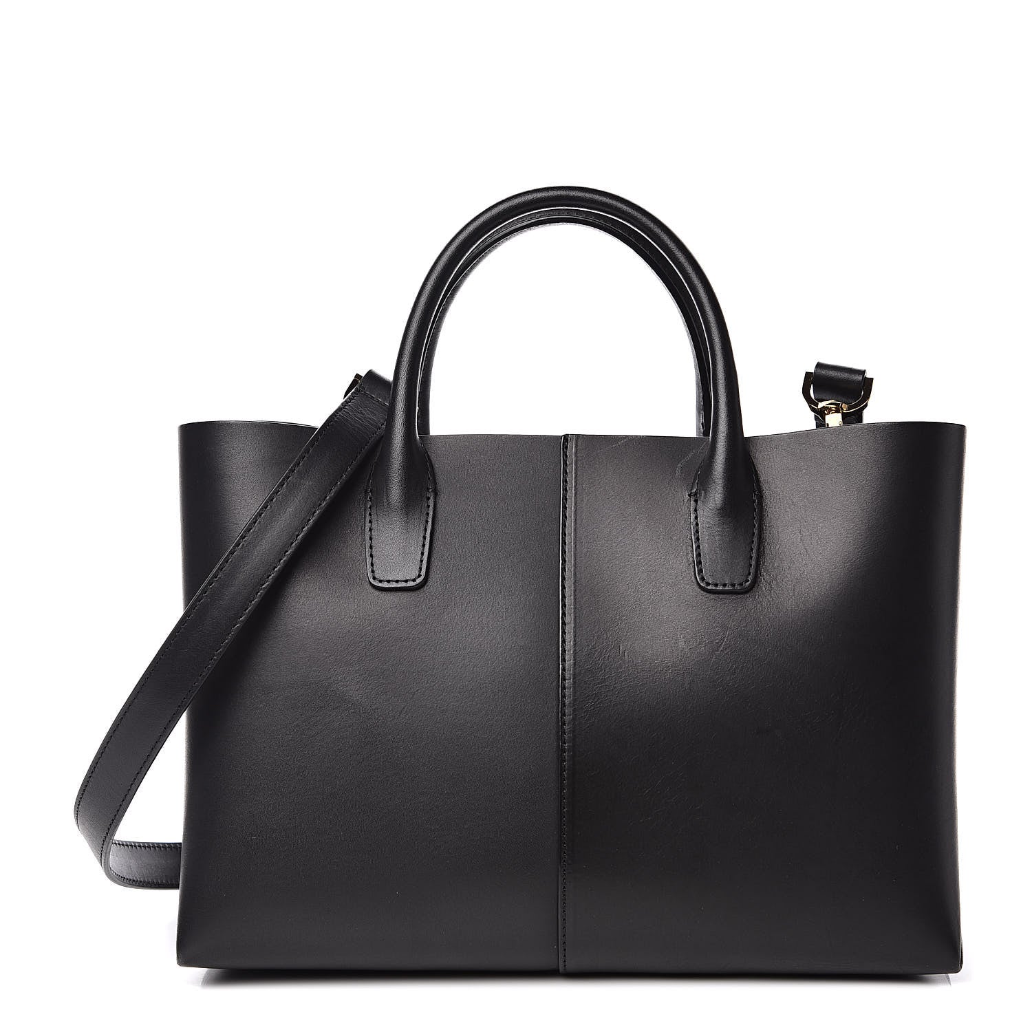 Mansur Gavriel Calfskin Mini Folded Bag Black 1 of 9