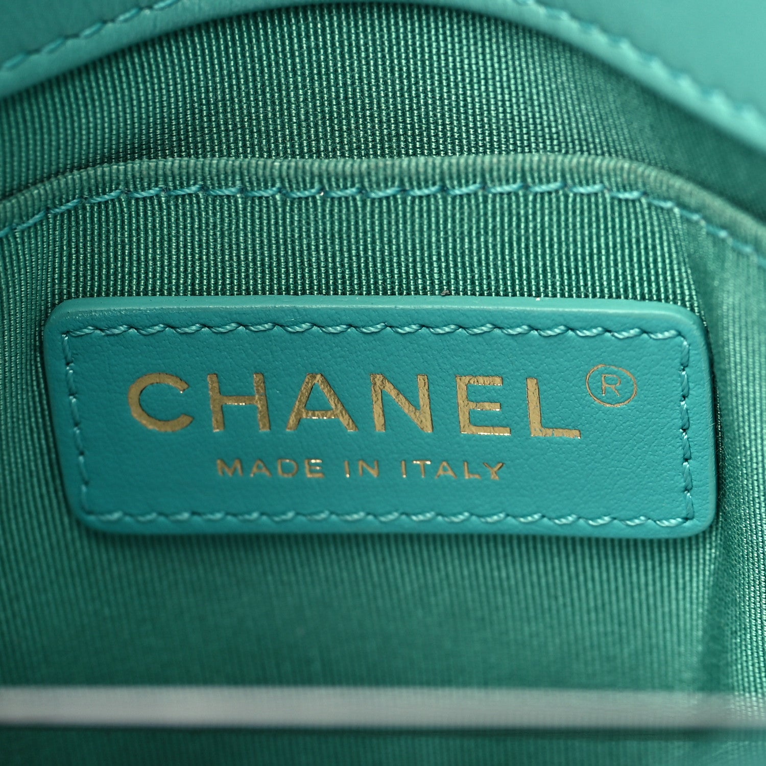Chanel Calfskin Stitched Small Covered CC Flap Bag Green 6 of 9