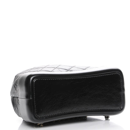 Chanel Aged Calfskin Quilted Gabrielle Backpack Black 4 of 9