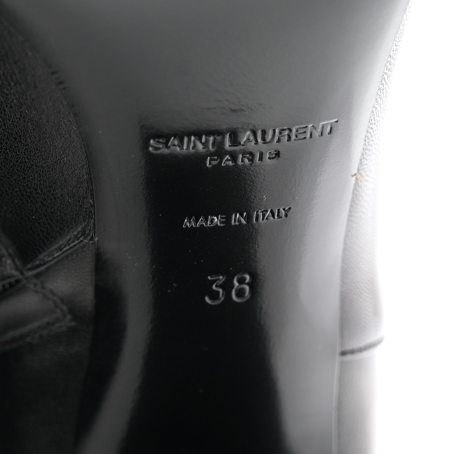 Saint Laurent Nappa Vendome Loulou Ankle Zip Boot 38 Black 7 of 10