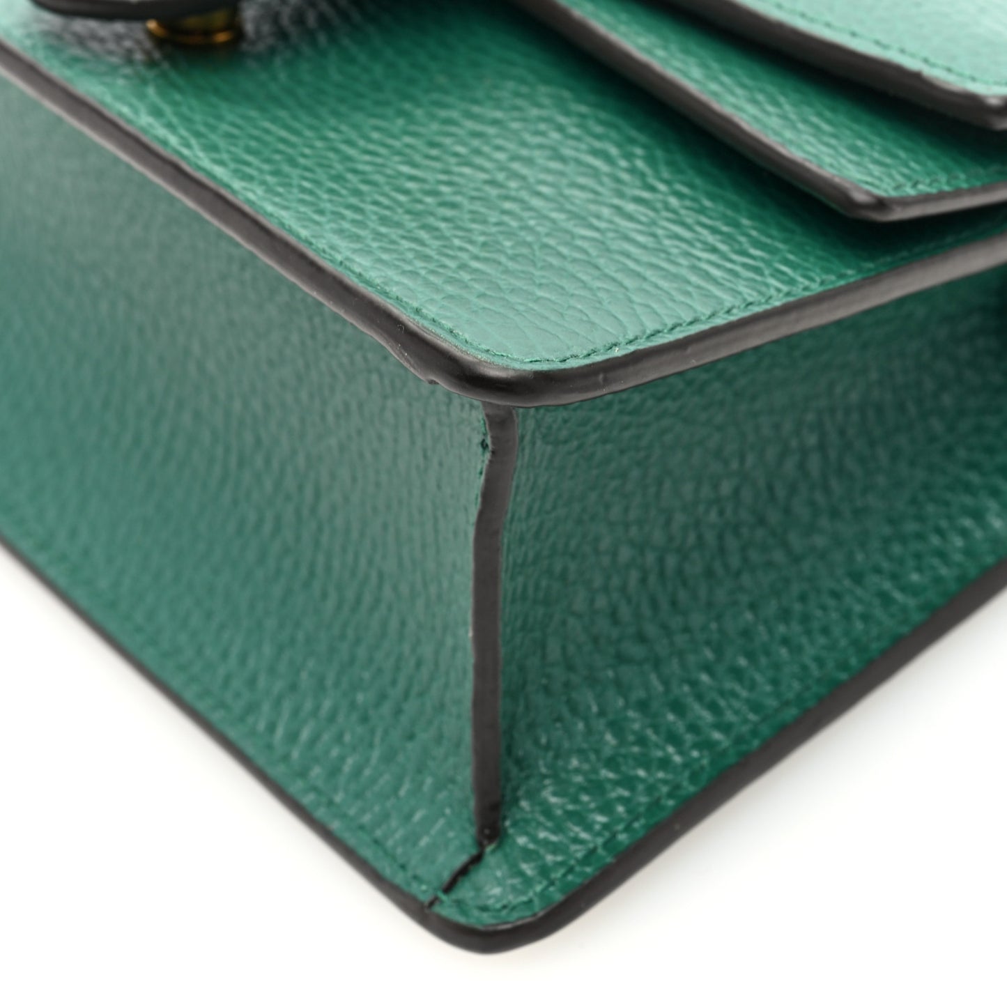 Dollar Calfskin Crystal Mini Dionysus Top Handle Bag Emerald