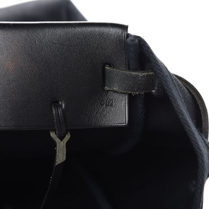 Hermes Toile Vache Hunter Herbag Cabas MM Black 7 of 16
