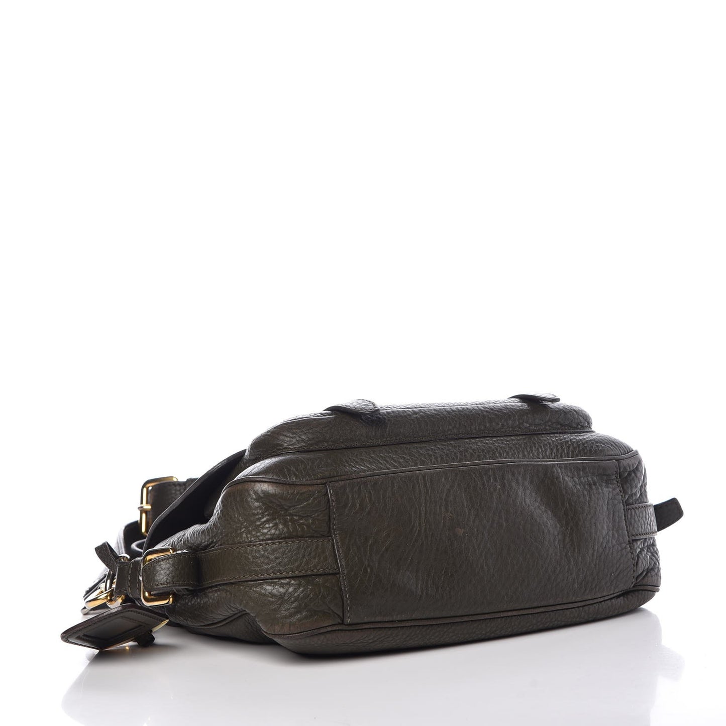 Vitello Daino Messenger Bag Green