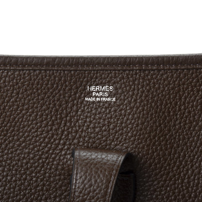 Hermes Taurillon Clemence Evelyne III PM Cacao 7 of 9