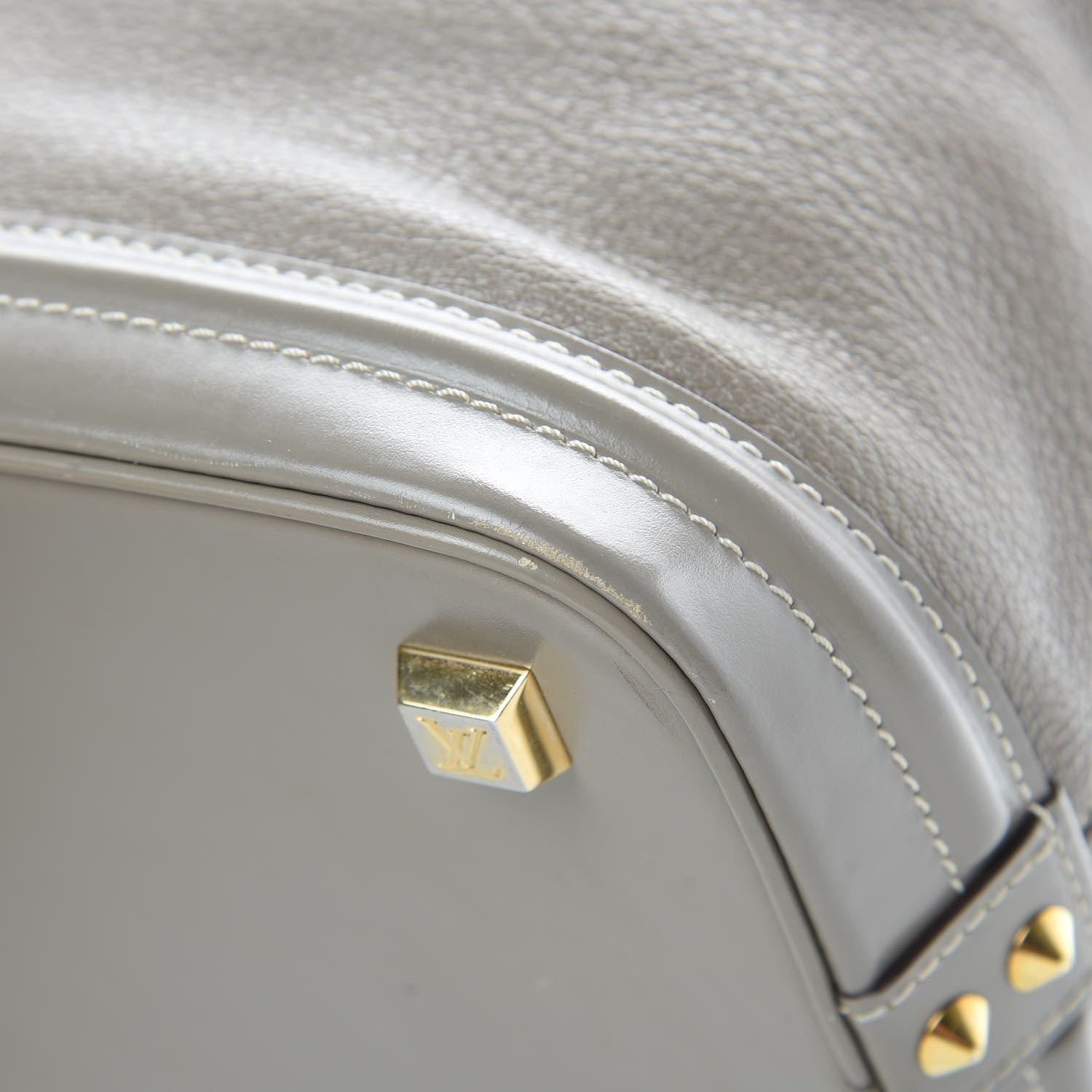 Louis Vuitton Suhali Lockit MM Greige 10 of 19