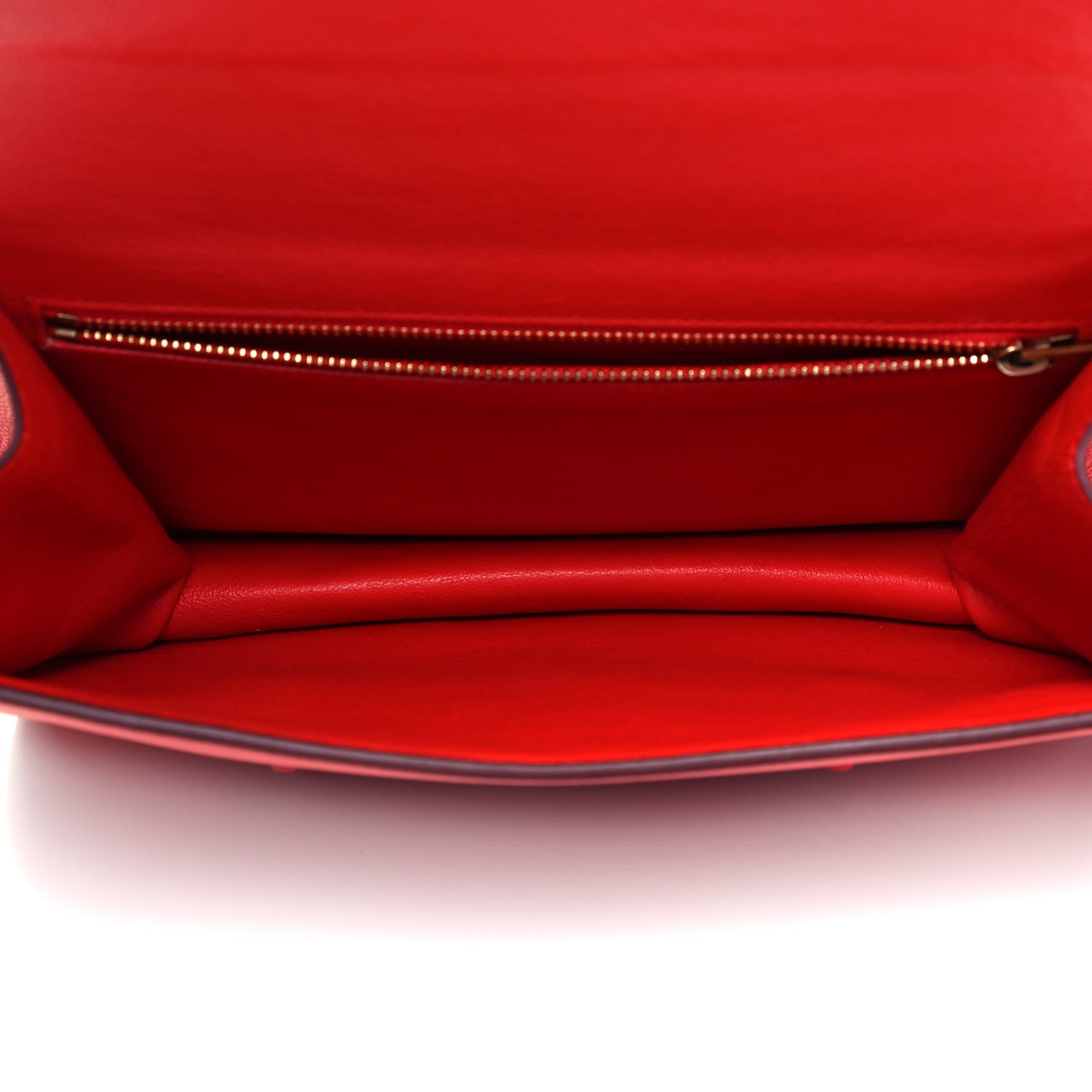 Celine Baby Grained Calfskin Medium Symmetrical Bag Vermillion 7 of 10