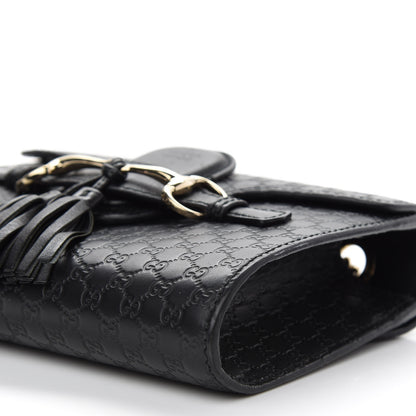 Gucci Microguccissima Mini Emily Shoulder Bag Black 9 of 11